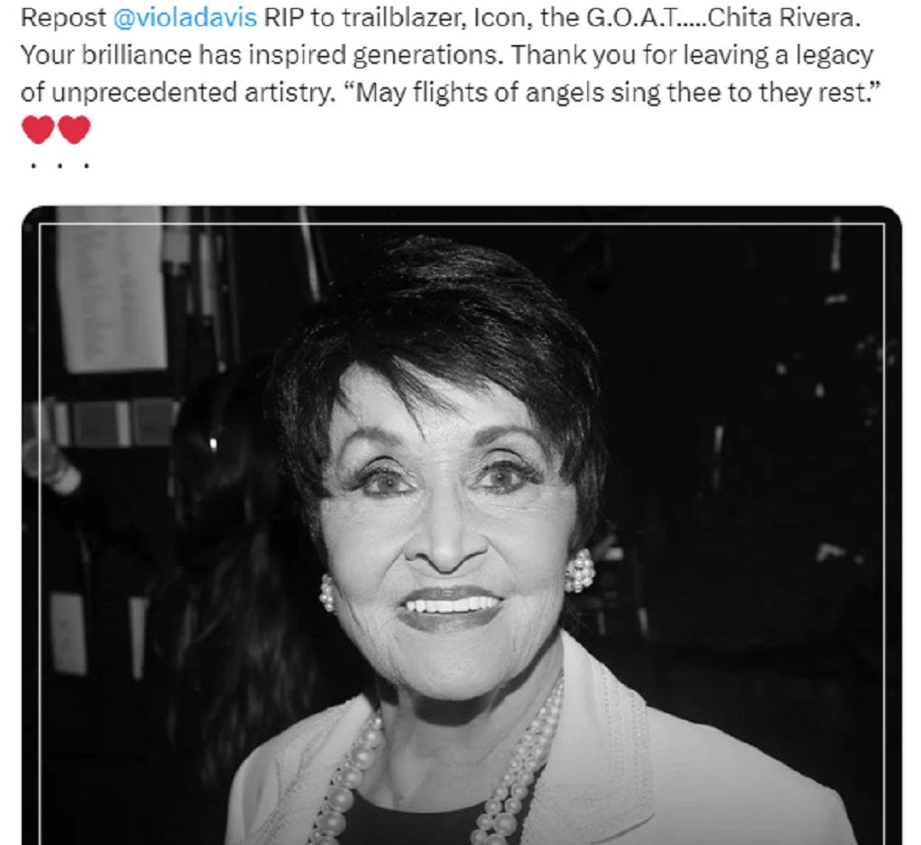 Chita Rivera Death