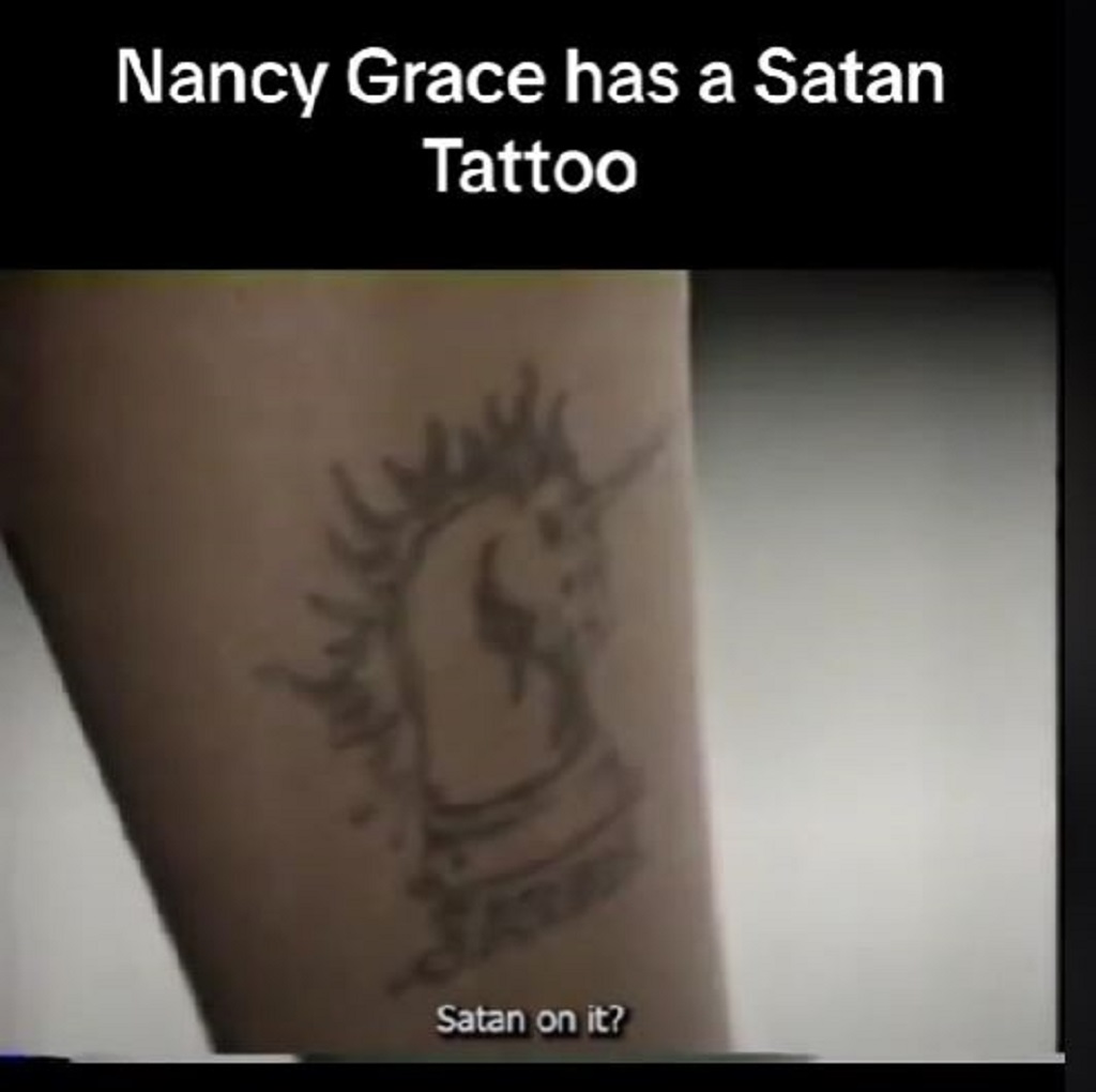 Nancy Grace Satan Tattoo